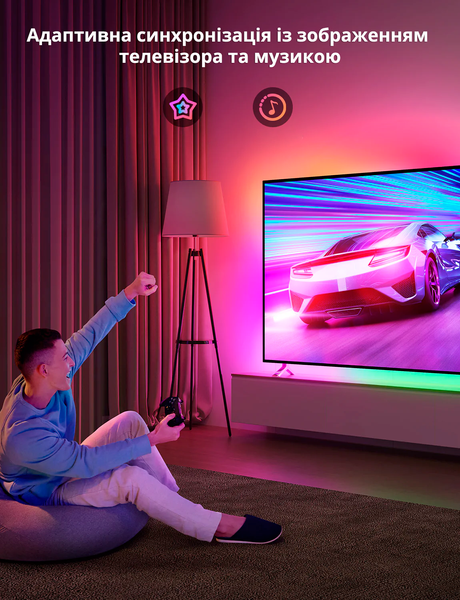 Комплект Philips Hue Sync Box 8K + Lightstrip 55" + Bridge PHU-SB8K-LS55BR фото